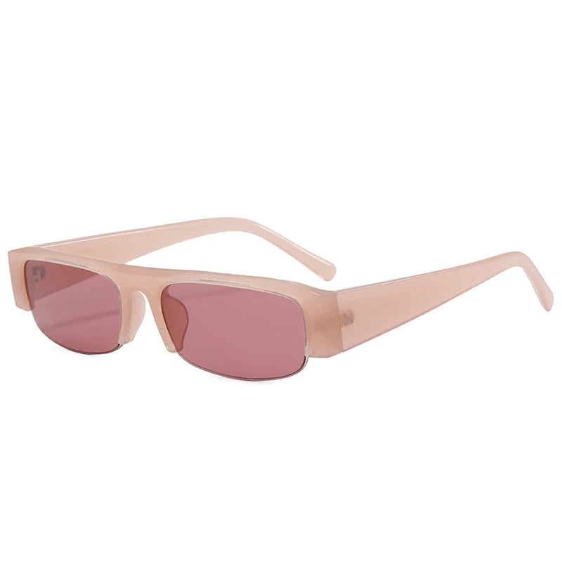 Lunettes de Soleil Rectangulaires Vintage — Unisexe, Protection UV400, 12 Coloris