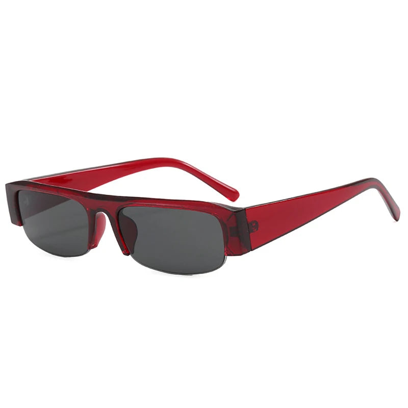 Lunettes de Soleil Rectangulaires Vintage — Unisexe, Protection UV400, 12 Coloris