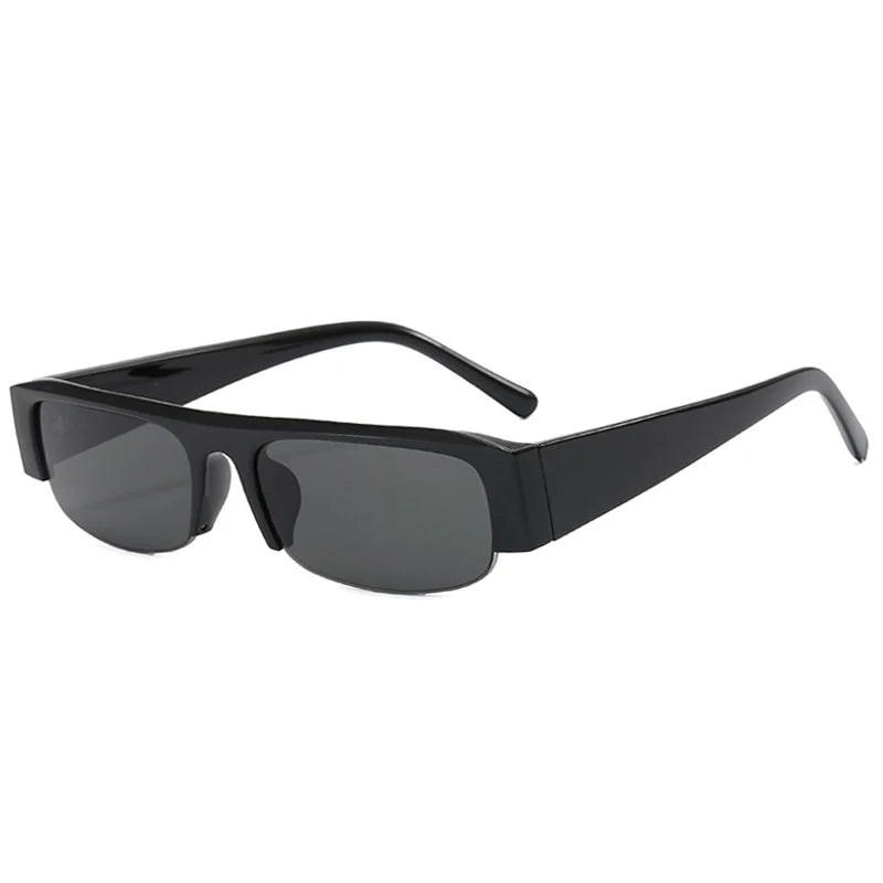 Lunettes de Soleil Rectangulaires Vintage — Unisexe, Protection UV400, 12 Coloris