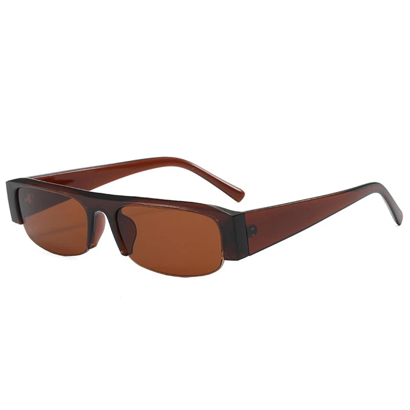 Lunettes de Soleil Rectangulaires Vintage — Unisexe, Protection UV400, 12 Coloris