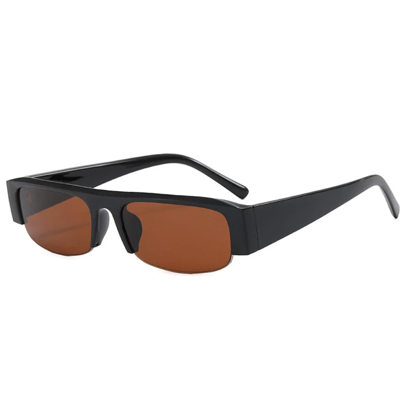 Lunettes de Soleil Rectangulaires Vintage — Unisexe, Protection UV400, 12 Coloris
